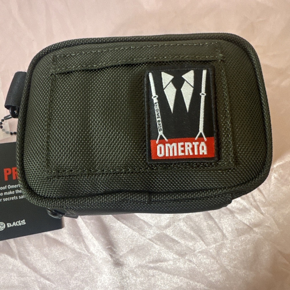 Dime Bags Pouch Smell Proof Padded Carbon Lined 7" Boss Dark Green NEW with Tags